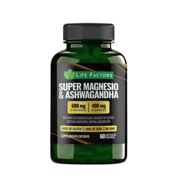 Magnesio + Ashwagandha 600Mg la clave para alcanzar una vida más equilibrada y saludable